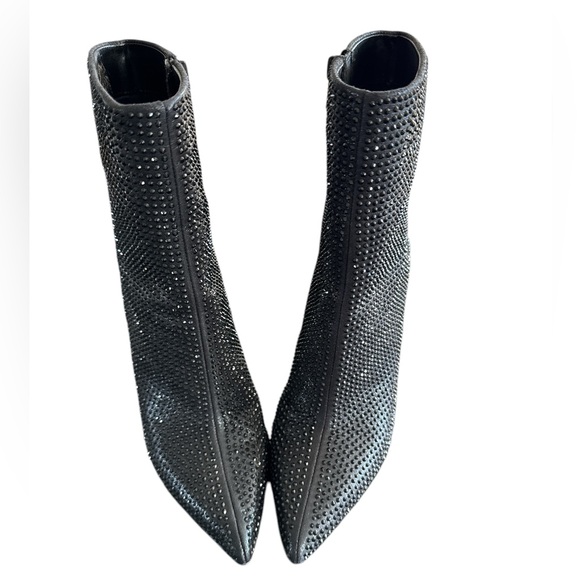 Mix#6 rhinestone in black block heels - Picture 2 of 10